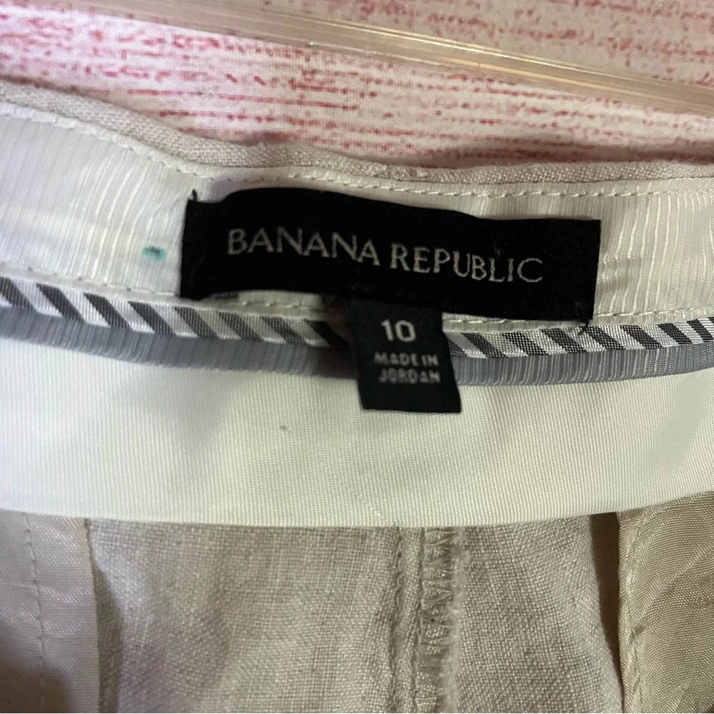 Banana Republic Avery 100% Linen Pants‎ Size 10